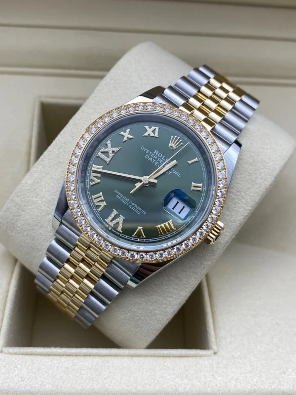 Rolex Datejust Series Automatic Mechanical Movement 36mm Green Dial 126283RBR-0011 - Image 12