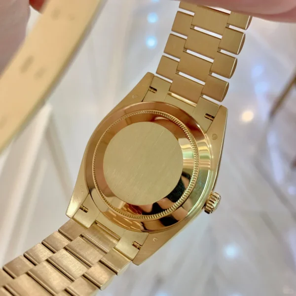 Rolex Day-Date Automatic Mechanical Movement Date and Week Display Roman Markers 40mm Gold Dial 228238-0006 - Image 6