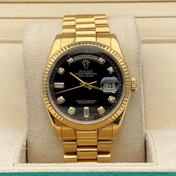 Rolex Datejust Series Automatic Mechanical Movement Calendar Function Display 36mm Black Dial 118238 - Image 2