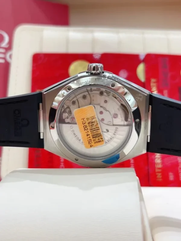 OMEGA Constellation Automatic Mechanical Movement 41mm Grey Dial Stainless Steel Case Alligator Leather Rubber Strap 131.33.41.21.06.001 - Image 7
