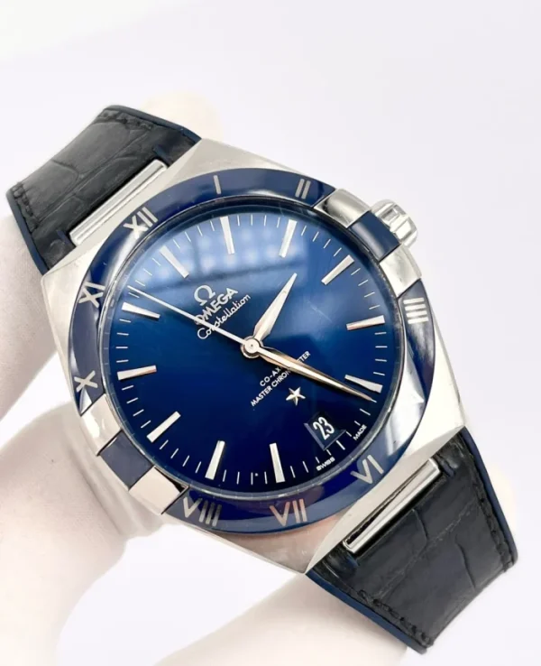 OMEGA Constellation Series Automatic Mechanical Movement Observatory Certified Men’s Watch Blue Dial 41mm 131.33.41.21.03.001 - Image 3