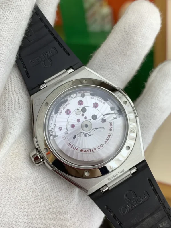 OMEGA Constellation series automatic mechanical movement Master Chronometer Men’s watch 41mm black dial stainless steel case leather strap 131.33.41.21.01.001 - Image 6