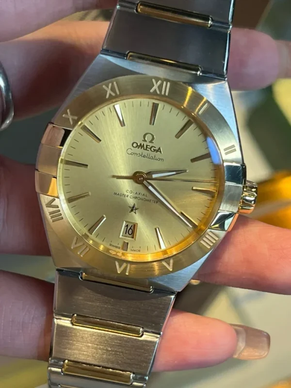 OMEGA Constellation Automatic Mechanical Movement 39mm Gold Dial 131.20.39.20.08.001 - Image 2