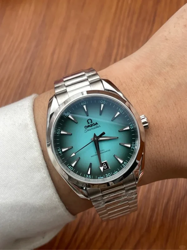 OMEGA Seamaster Planet Ocean Automatic Mechanical Movement Planet Ocean 6000m Master Chronometer Time Zone Function Anti-magnetic 45.5mm Blue Dial 215.30.46.21.03.001 - Image 7