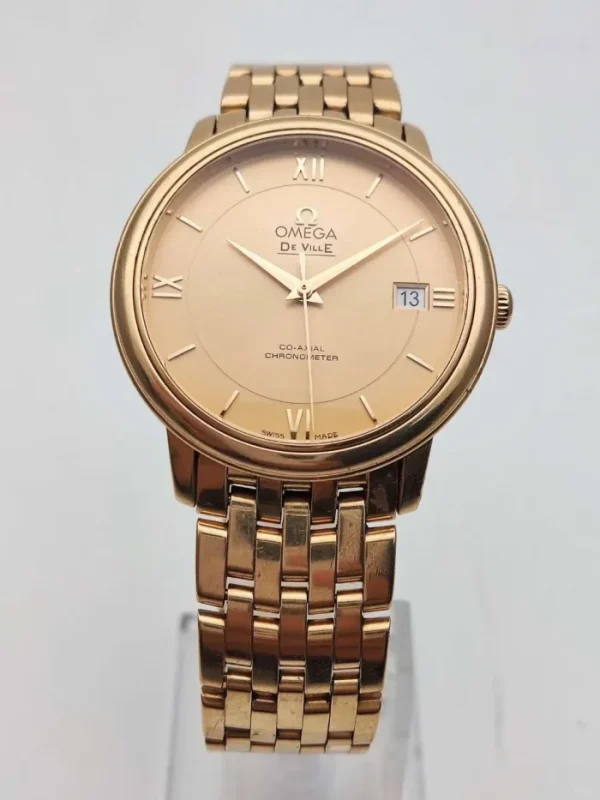OMEGA De Ville Classic Automatic Mechanical Movement 36.8mm Gold Dial 424.50.37.20.08.001 - Image 2