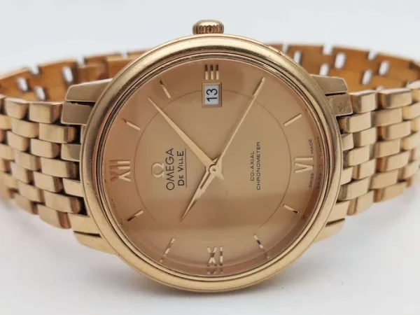OMEGA De Ville Classic Automatic Mechanical Movement 36.8mm Gold Dial 424.50.37.20.08.001 - Image 5