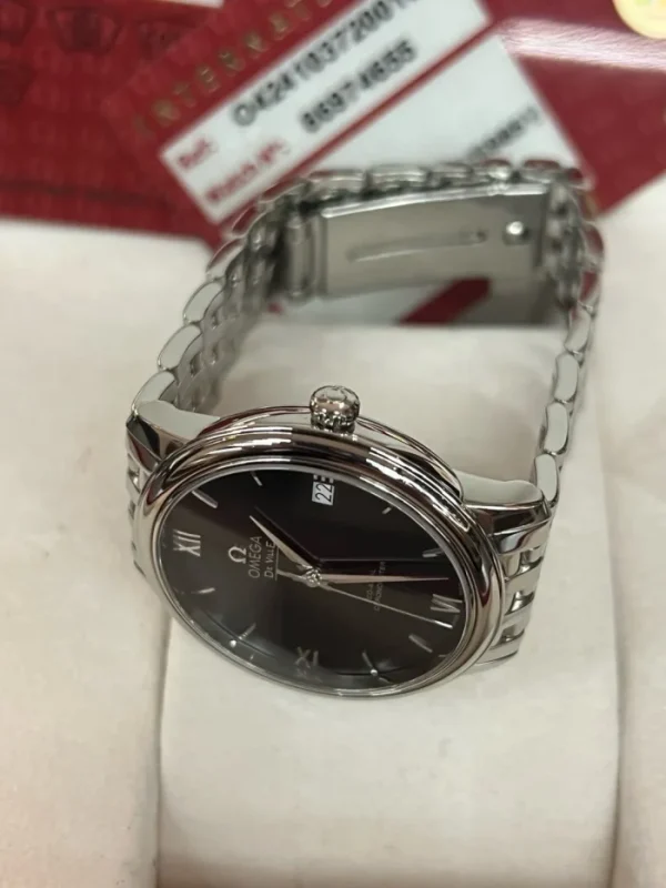 OMEGA De Ville Classic Series Automatic Mechanical Movement Roman Scale 36.8mm Black Dial 424.10.37.20.01.001 - Image 5