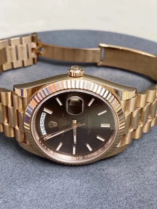 ROLEX Day-Date Automatic Mechanical Movement 40mm Brown Dial m228235-0006 - Image 3