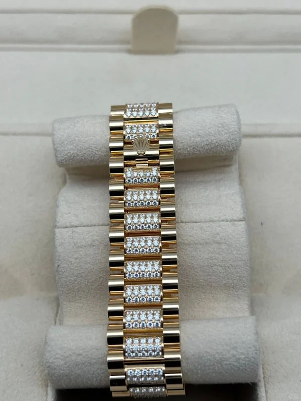 Rolex Day-Date Series Automatic Mechanical Movement Women’s Watch 36mm Brown Dial 128238-0022 - Image 6