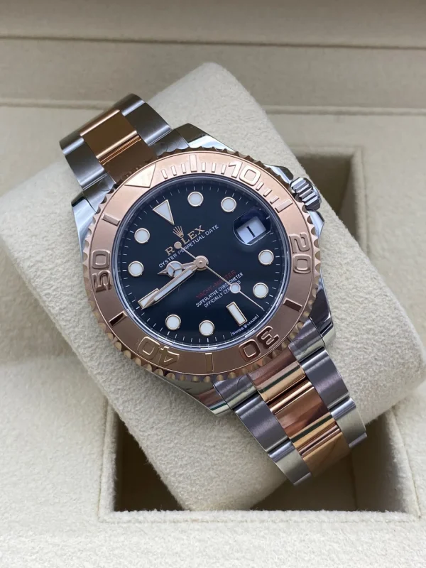 Rolex Yacht-Master Automatic Mechanical Movement Men’s Watch Swiss Watch 37mm Black Dial Oystersteel Case M268621-0004 - Image 3