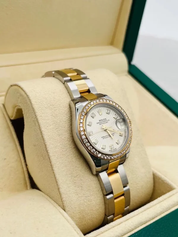 Rolex ladies datejust automatic mechanical movement women’s watch 28mm mother-of-pearl dial m279383rbr-0020 - Image 9