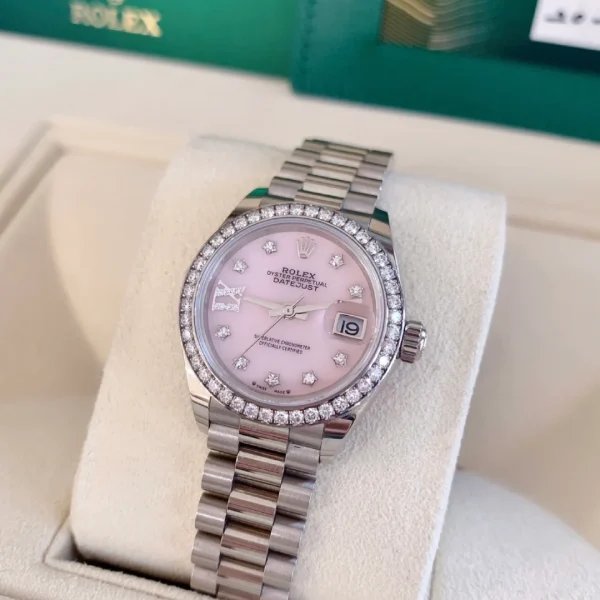 Rolex Ladies Datejust Series Automatic Mechanical Movement 100m Waterproof 28mm Pink Dial M279139RBR-0002 - Image 2