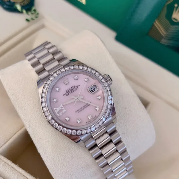 Rolex Ladies Datejust Series Automatic Mechanical Movement 100m Waterproof 28mm Pink Dial M279139RBR-0002 - Image 6