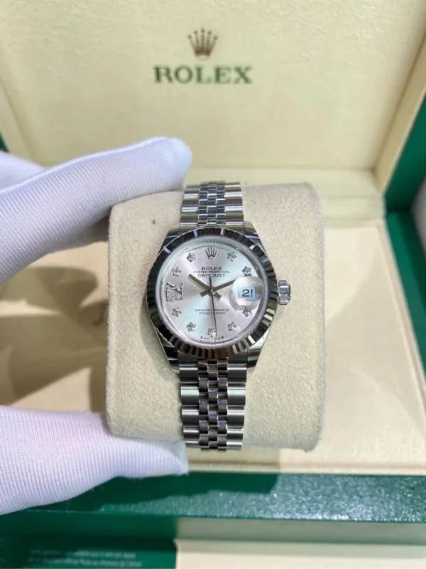 Rolex Ladies Datejust Series Automatic Mechanical Movement Women’s Watch Swiss Watch 28mm Silver Dial M279174-0021 - Image 2