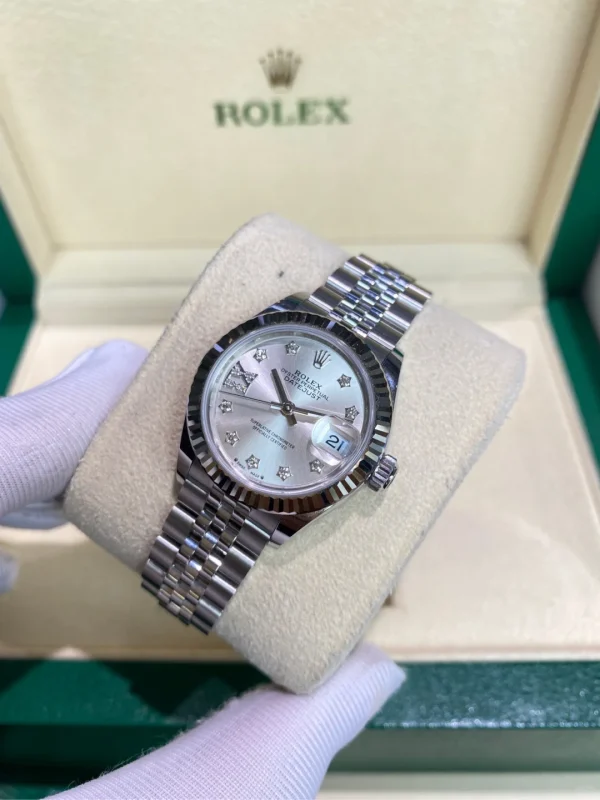 Rolex Ladies Datejust Series Automatic Mechanical Movement Women’s Watch Swiss Watch 28mm Silver Dial M279174-0021 - Image 3