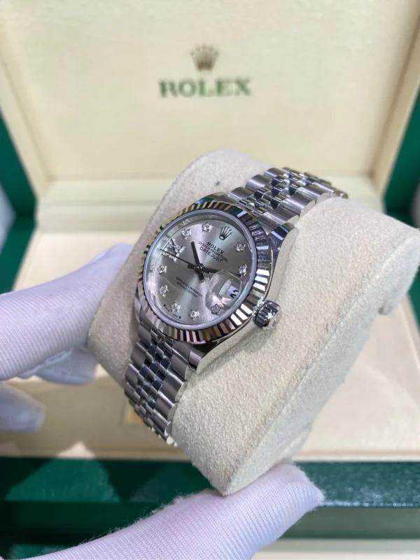 Rolex Ladies Datejust Series Automatic Mechanical Movement Women’s Watch Swiss Watch 28mm Silver Dial M279174-0021 - Image 4
