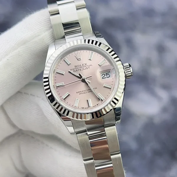 Rolex Ladies Datejust Series Automatic Mechanical Movement Women’s Watch Swiss Watch 28mm Pink Dial M279174-0002 - Image 3