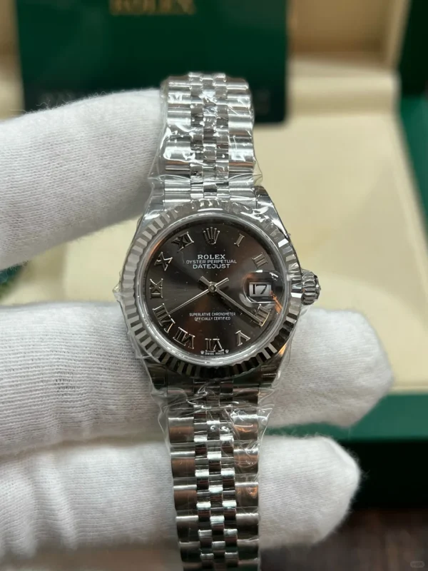 Rolex Ladies Datejust Series Automatic Mechanical Movement Women’s Watch 28mm Gray Dial M279174-0013 - Image 2