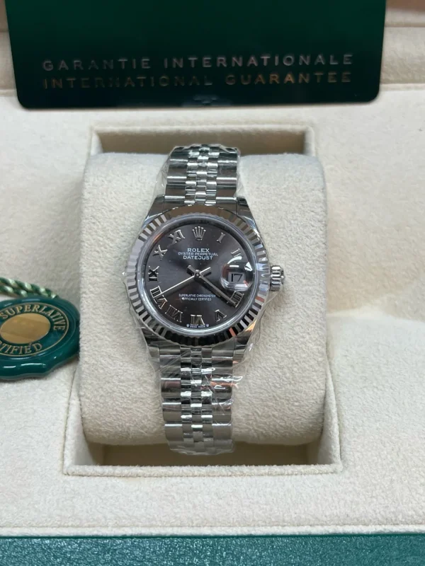 Rolex Ladies Datejust Series Automatic Mechanical Movement Women’s Watch 28mm Gray Dial M279174-0013 - Image 3