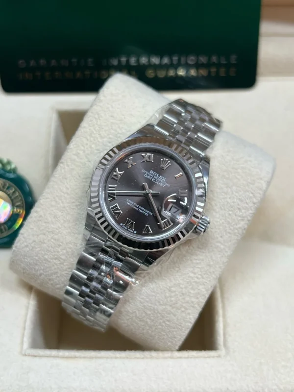 Rolex Ladies Datejust Series Automatic Mechanical Movement Women’s Watch 28mm Gray Dial M279174-0013 - Image 4