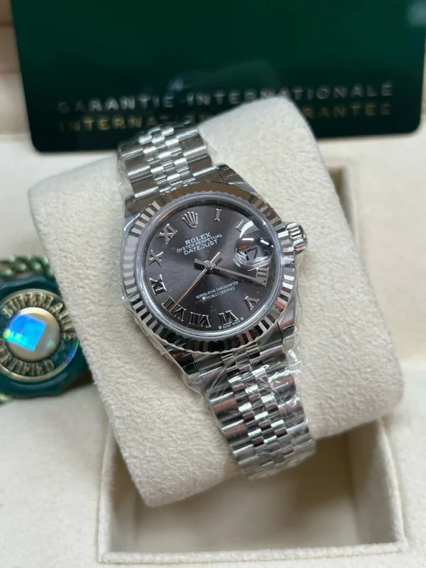 Rolex Ladies Datejust Series Automatic Mechanical Movement Women’s Watch 28mm Gray Dial M279174-0013 - Image 5