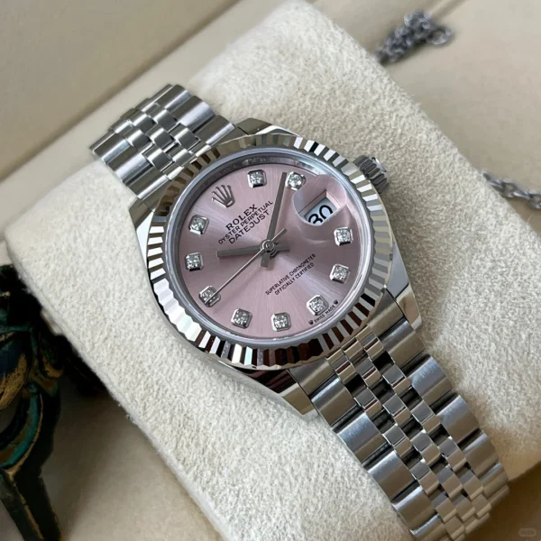 Rolex Ladies Datejust Series Automatic Mechanical Movement Women’s Watch Swiss Watch 28mm Pink Dial m279174-0003 - Image 4