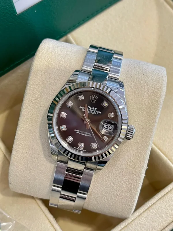 Rolex Ladies Datejust Series Automatic Mechanical Movement Women’s Watch Swiss Watch 28mm Gray Dial m279174-0016 - Image 3