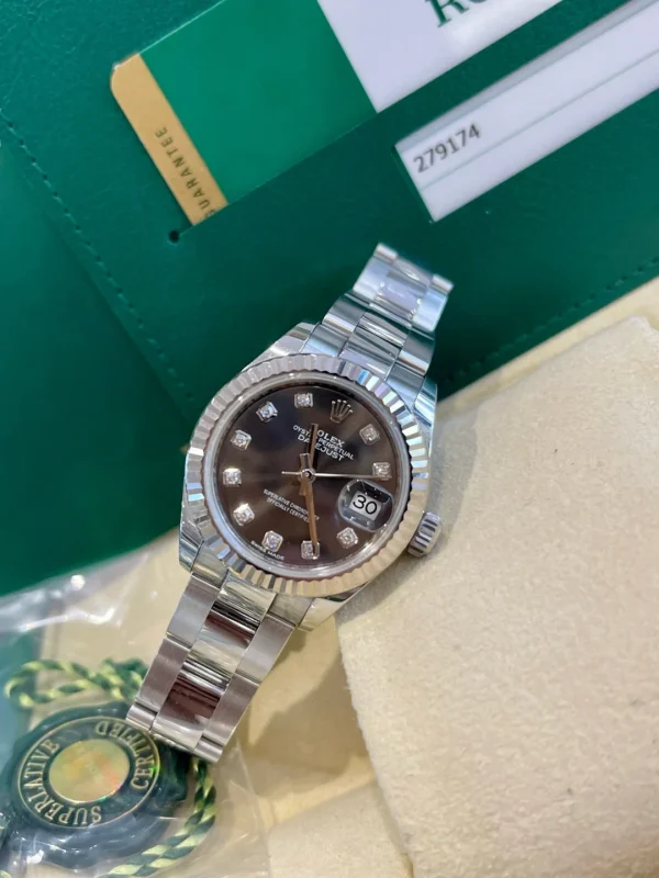 Rolex Ladies Datejust Series Automatic Mechanical Movement Women’s Watch Swiss Watch 28mm Gray Dial m279174-0016 - Image 6