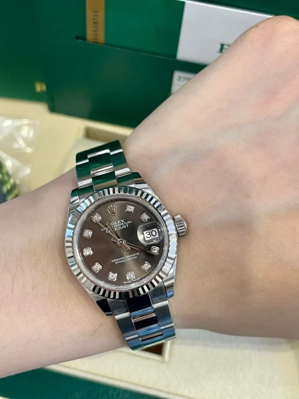 Rolex Ladies Datejust Series Automatic Mechanical Movement Women’s Watch Swiss Watch 28mm Gray Dial m279174-0016 - Image 8