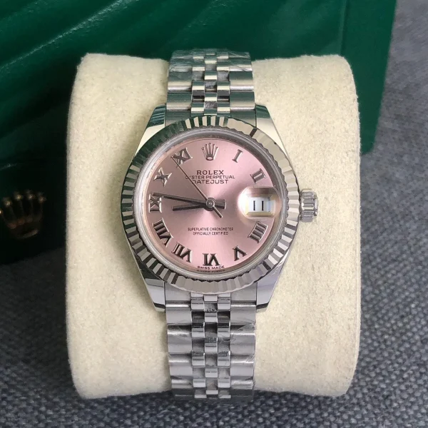 Rolex Ladies Datejust Series Automatic Mechanical Movement Date Women’s Watch 28mm Silver Dial M279174-0017 - Image 8