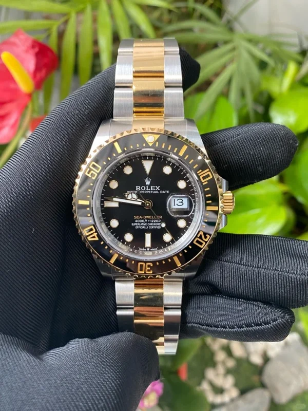 Rolex Sea-Dweller Two-tone Sea-Dweller Automatic Mechanical Movement Fashion Casual Men’s Watch 43mm Black Dial m126603-0001 - Image 2