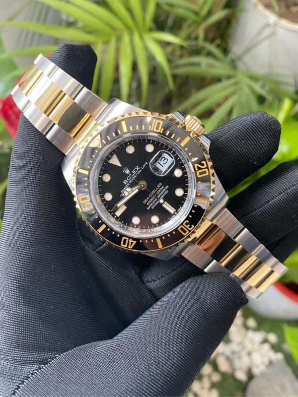 Rolex Sea-Dweller Two-tone Sea-Dweller Automatic Mechanical Movement Fashion Casual Men’s Watch 43mm Black Dial m126603-0001 - Image 3