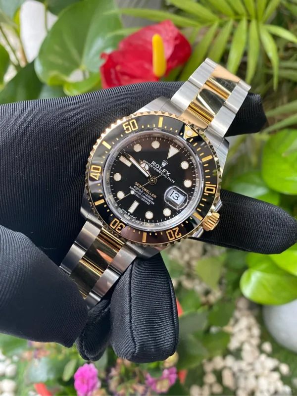 Rolex Sea-Dweller Two-tone Sea-Dweller Automatic Mechanical Movement Fashion Casual Men’s Watch 43mm Black Dial m126603-0001 - Image 4