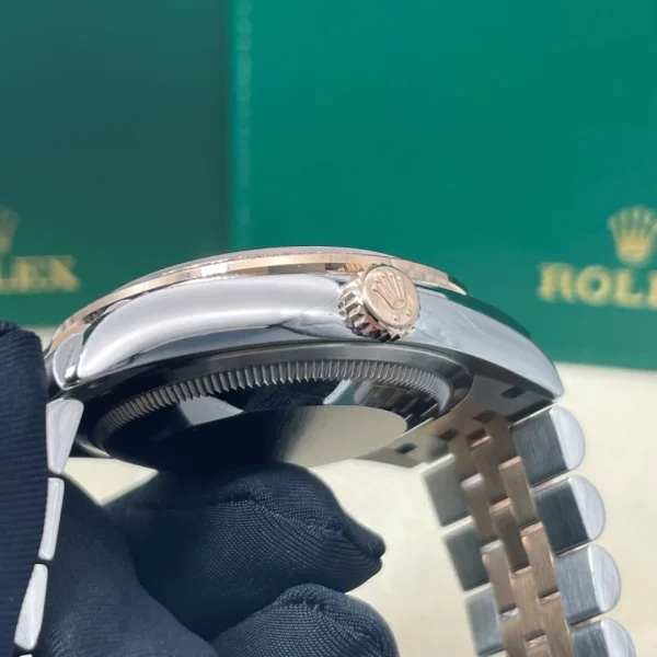 Rolex Datejust Series Automatic Mechanical Movement 100M Waterproof Date Display Women’s Watch Swiss Watch 36mm Black Dial m126281rbr-0007 - Image 3