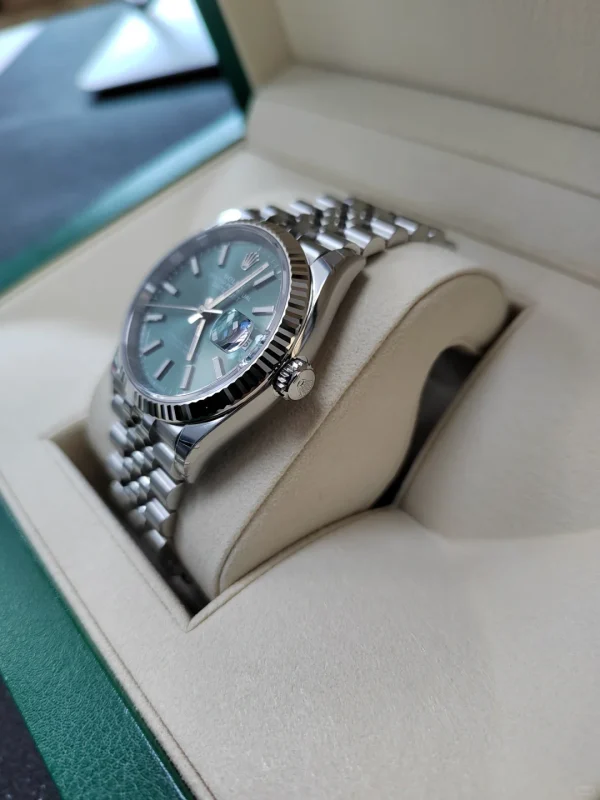 Rolex Datejust series automatic mechanical movement 100 meters waterproof unisex unisex Swiss watch 36mm green dial m126234-0051 - Image 4