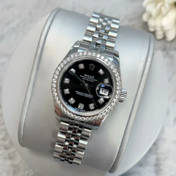 Rolex Datejust Series Automatic Mechanical Movement Waterproof Date Display Slate Gray Fashion Women’s Watch Swiss Watch 36mm Gray Dial M126234-0045 - Image 3