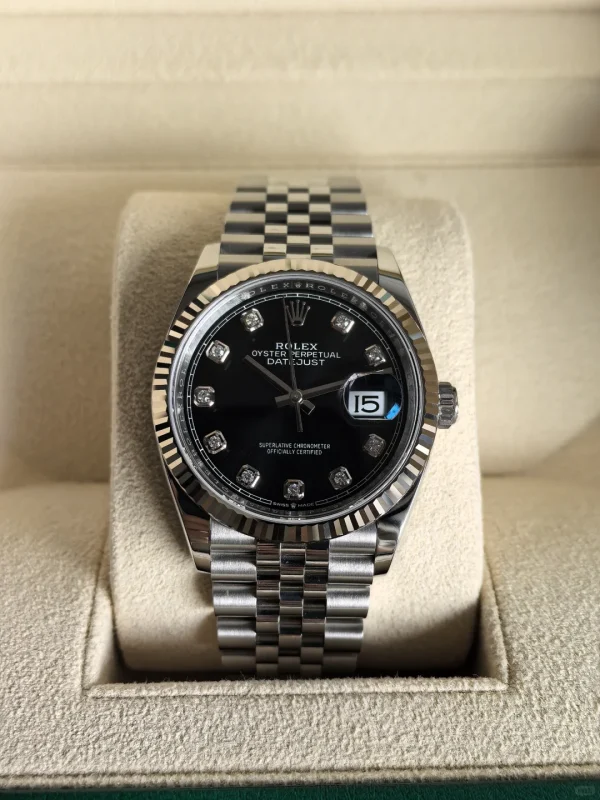 Rolex Datejust Series Automatic Mechanical Movement 100m Waterproof Unisex Swiss Watch 36mm Black Dial M126234-0027 - Image 2