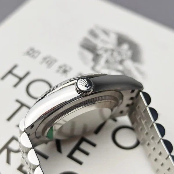 Rolex Datejust Series Automatic Mechanical Movement Waterproof Date Display Slate Gray Fashion Women’s Watch Swiss Watch 36mm Gray Dial M126234-0045 - Image 7