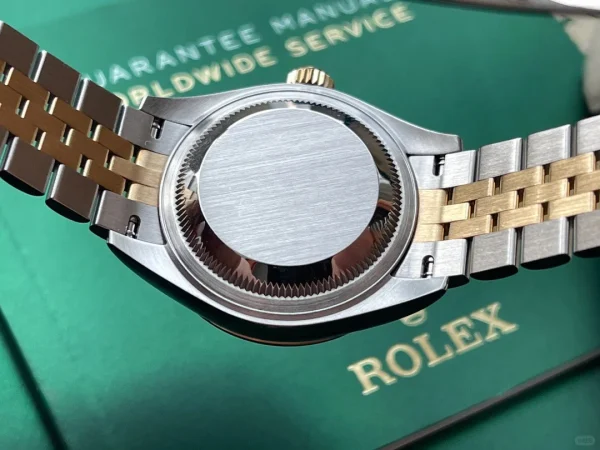 Rolex Ladies Datejust Series Automatic Mechanical Movement 100m Waterproof Ladies Watch Swiss Watch 28mm Gold Dial Oyster M279173-0021 - Image 7