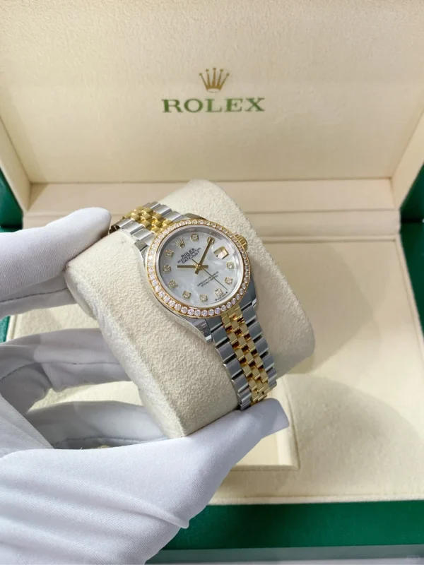 Rolex Ladies Datejust series automatic mechanical movement 100 meters waterproof ladies watch Swiss watch 28mm mother-of-pearl dial m279383rbr-0019 series automatic mechanical movement 100 meters waterproof ladies watch Swiss watch 28mm mother-of-pearl dial m279383rbr-0019 - Image 3
