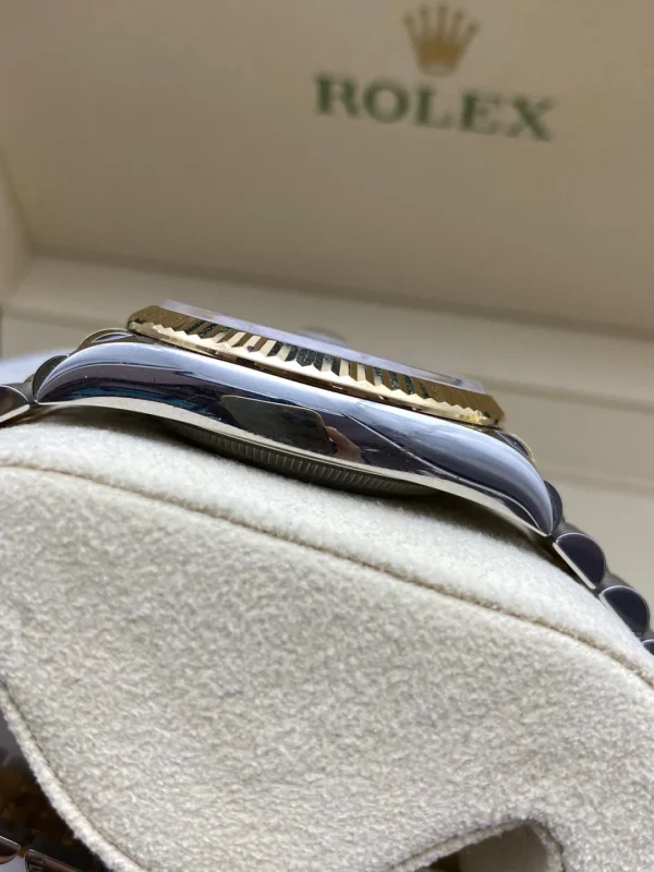 Rolex Datejust series automatic mechanical movement date display 100 meters water resistant unisex Swiss watch 36mm gray dial m126233-0035 - Image 6
