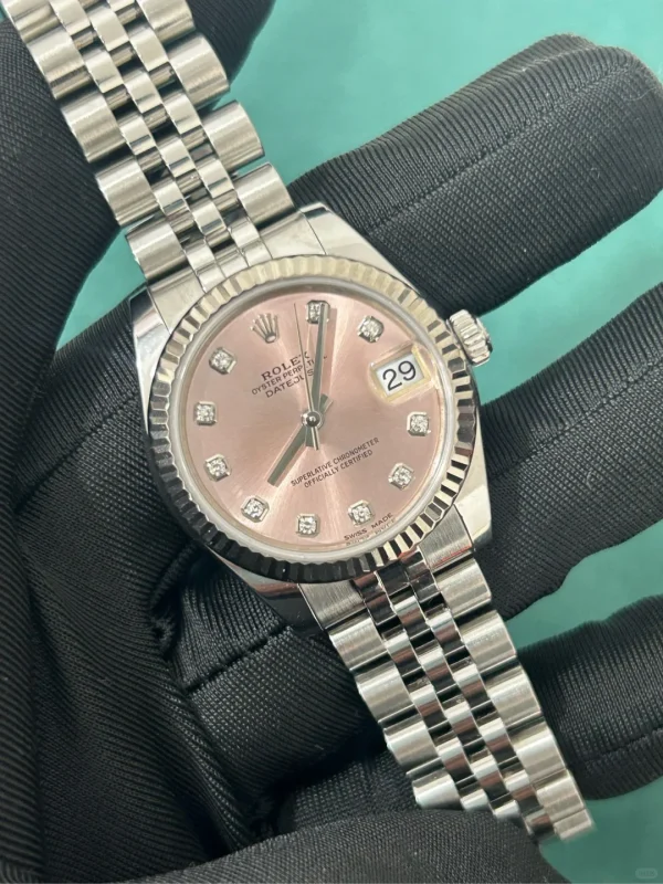 Rolex Datejust Diamond Bezel Watch 36 mm Ice Blue Dial 16234 - Image 3