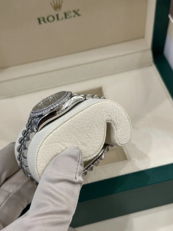 Rolex Ladies Datejust Series Mechanical Movement Waterproof Automatic Mechanical Watch Date Display Swiss Watch 31mm Green Dial M278384RBR-0022 - Image 11