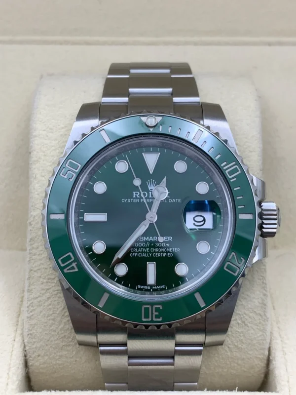 Rolex Submariner automatic mechanical movement 300 meters waterproof men’s watch Swiss watch 40mm green dial M116610LV-0002 - Image 11