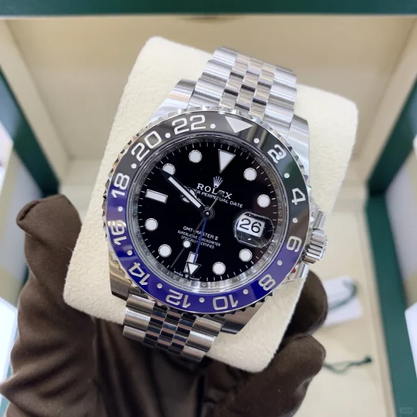 Rolex GMT-Master II Batman Automatic Mechanical Movement 100m Waterproof Men’s Watch Swiss Watch 40mm Black Dial m126710BLNR-0002 - Image 4
