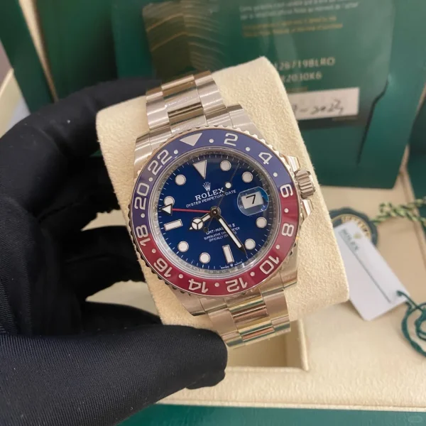 Rolex GMT-Master II Automatic Mechanical Movement Coke Bezel Large Calendar/Dual Time Zone Men’s Watch Swiss Watch 40mm Blue Dial 126719BLRO-0003 - Image 2