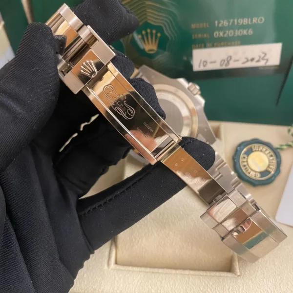 Rolex GMT-Master II Automatic Mechanical Movement Coke Bezel Large Calendar/Dual Time Zone Men’s Watch Swiss Watch 40mm Blue Dial 126719BLRO-0003 - Image 6