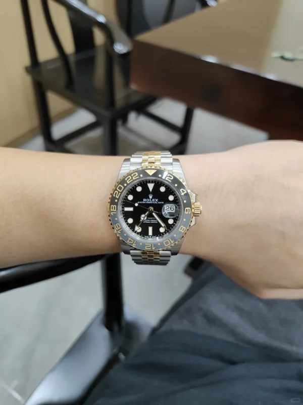 Rolex GMT-Master II Automatic Mechanical Movement 100m Waterproof Men’s Watch Swiss Watch 40mm Black Dial M126713grnr-0001 - Image 2