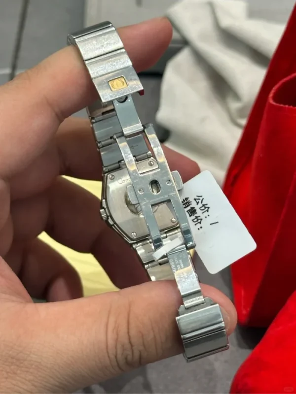 Omega Constellation Series 150m Quartz Movement 100m Waterproof Women’s Watch Swiss Watch 24mm White Dial Stainless Steel Case 123.10.24.60.55.001 - Image 5