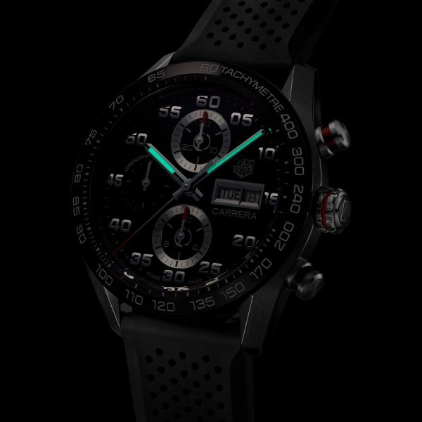 TAG Heuer Carrera 44mm Black Dial Automatic Chronograph Gents Watch CBN2A1AA FT6228 - Image 5